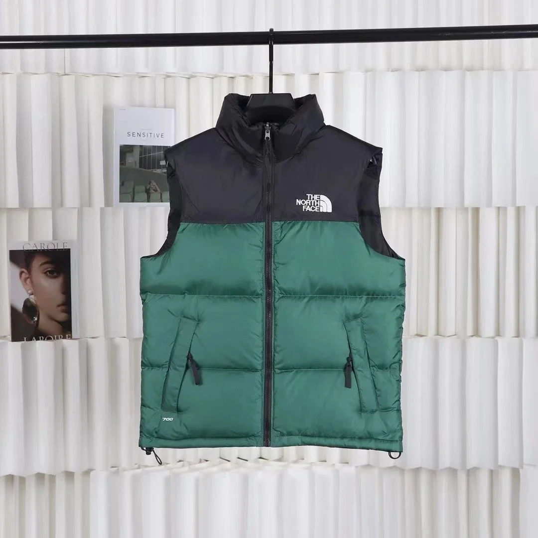 The North Face Green/Navy Puffer Vest