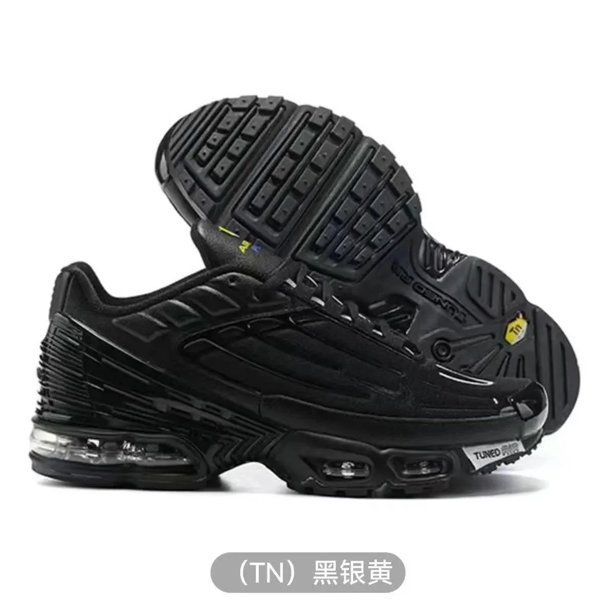 Nike Air Max TN12 Black Silver Yellow Sneakers