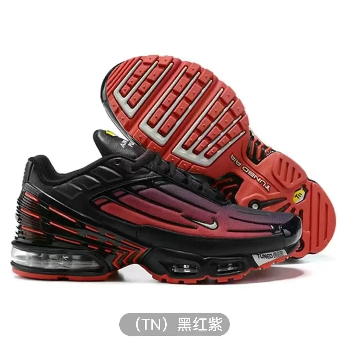 Nike Air Max Tuned Air Black Red Purple Sneakers