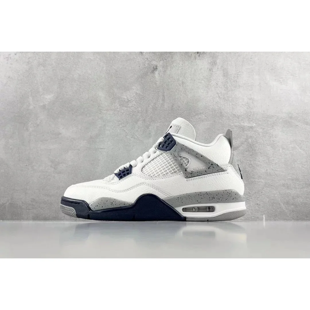 Nike Air Jordan 4 White Cement Sneakers