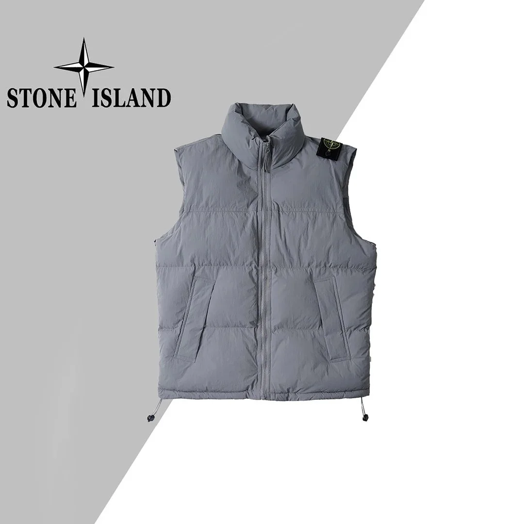 Stone Island Shadow Project Grey Puffer Vest