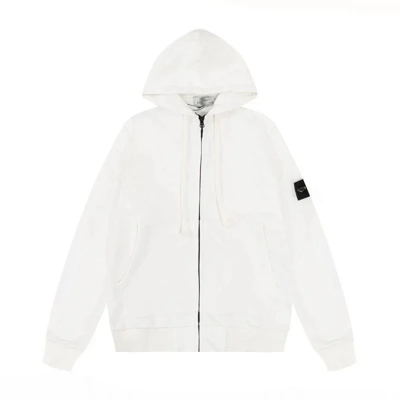 Stone Island 68-15 White Hoodie