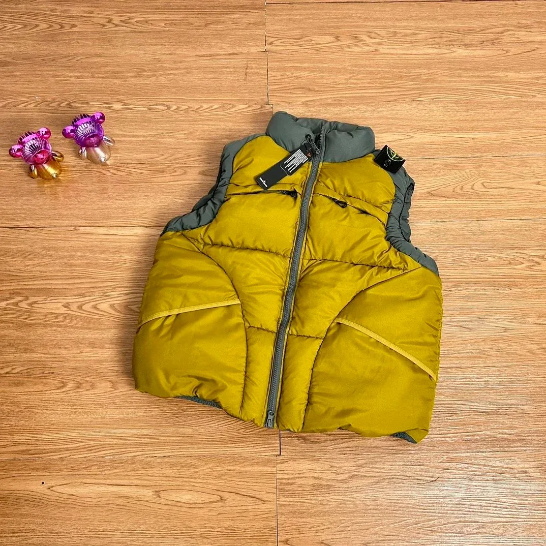 Stone Island Shadow Project Olive Green Puffer Vest