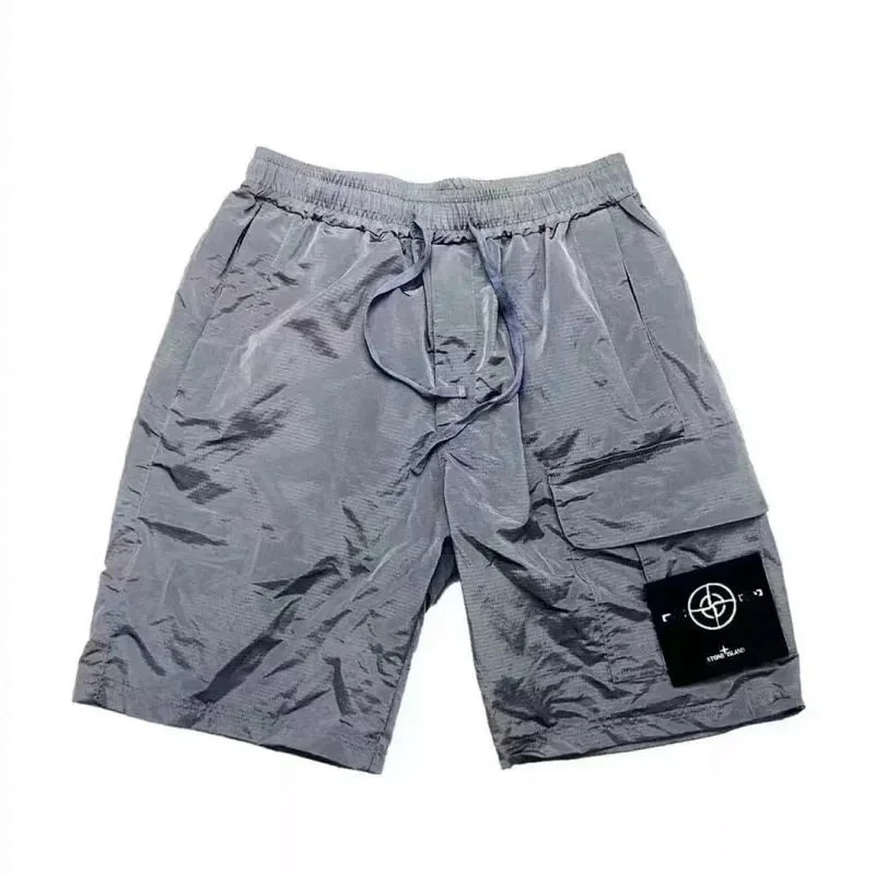 Stone Island 68-15 Grey Cargo Shorts