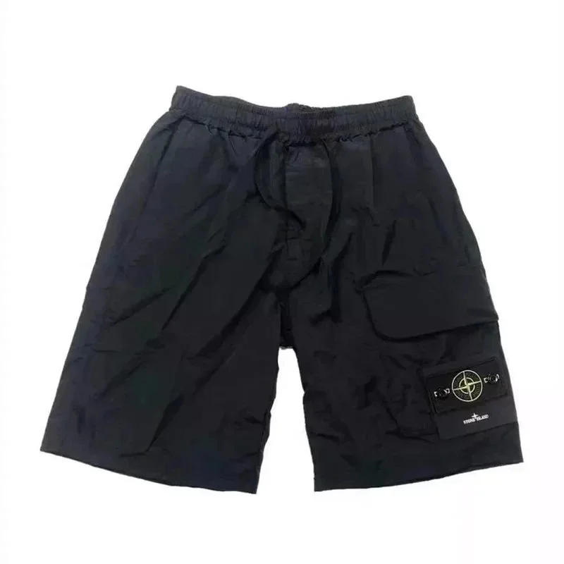 Stone Island 68-15 Black Cargo Shorts