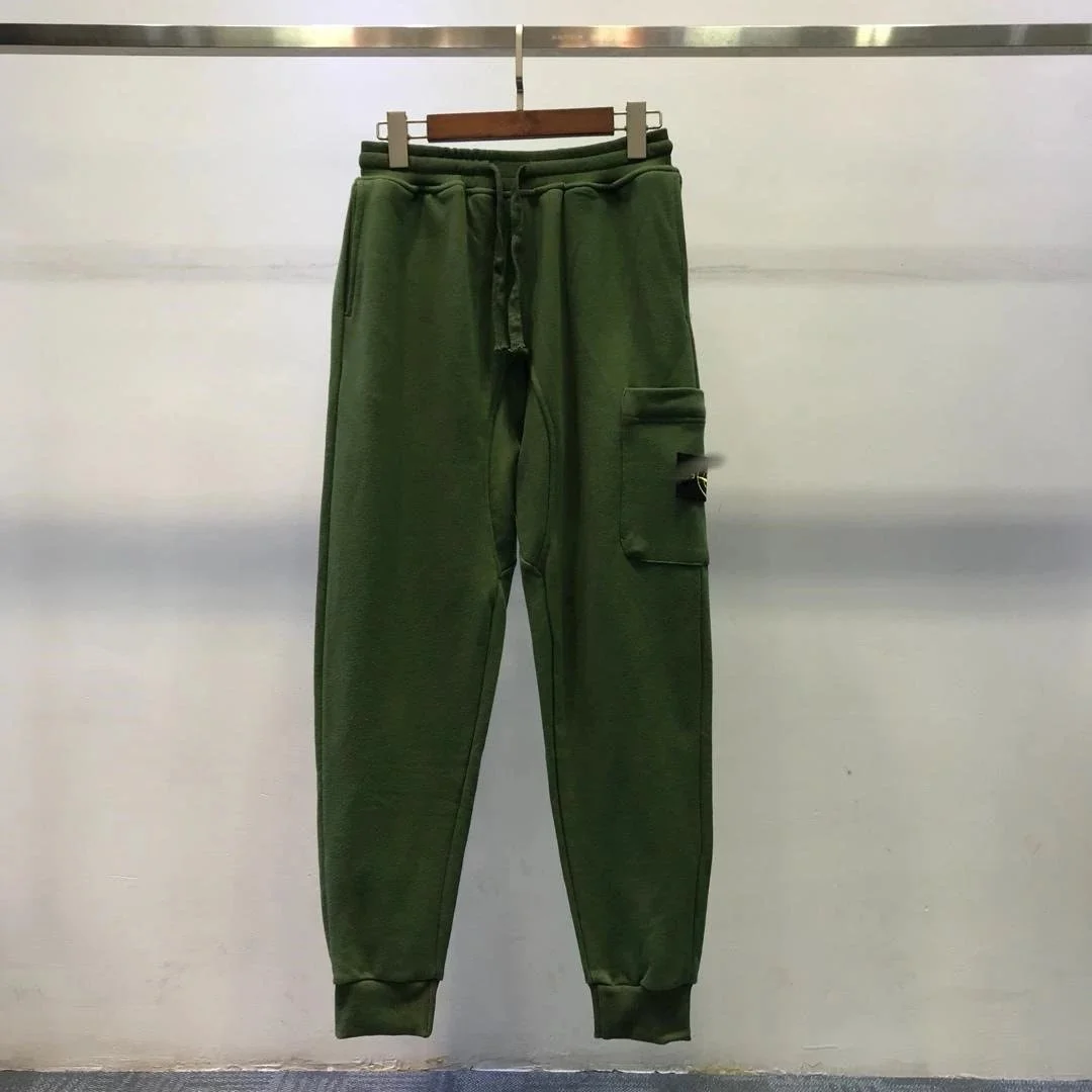 Stone Island 68-15 Olive Green Cargo Sweatpants
