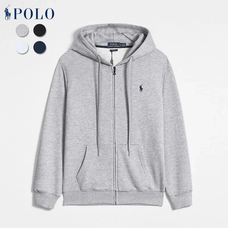 Polo Ralph Lauren Grey Zip-Up Hoodie