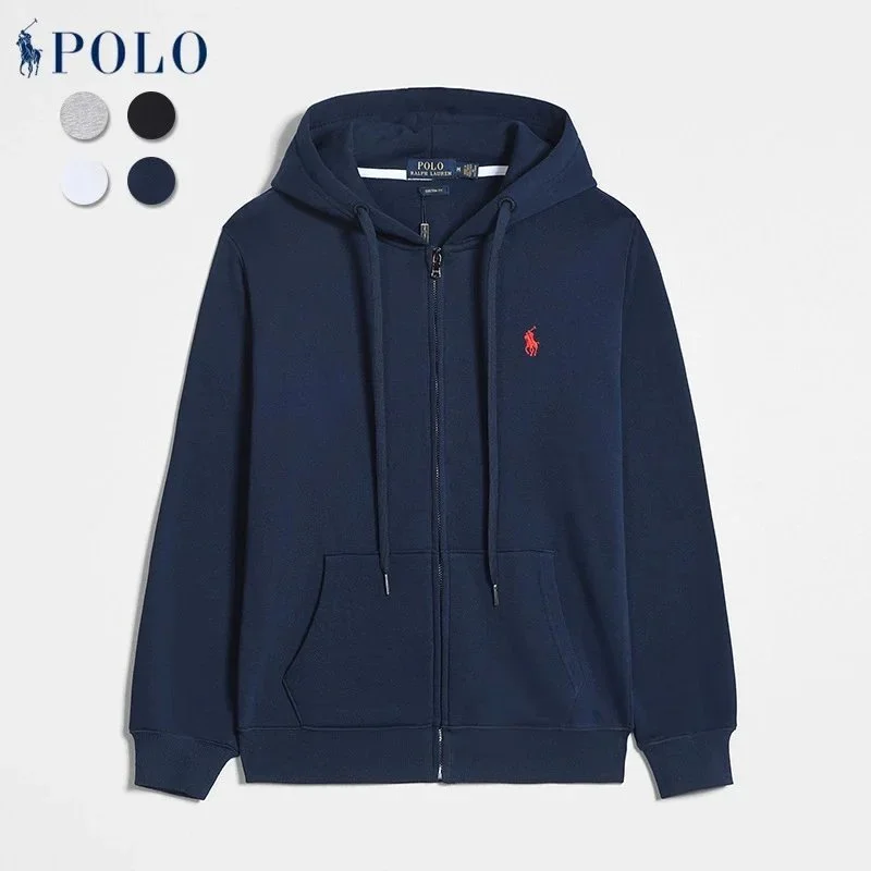 Polo Ralph Lauren Hoodie Navy Blue Zip-Up