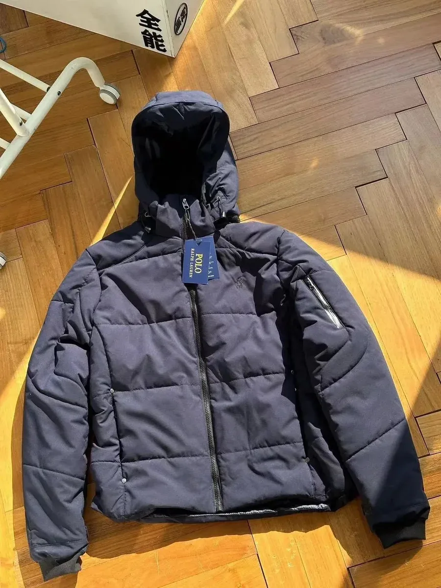 Polo Ralph Lauren Quilted Jacket Navy Blue Parka