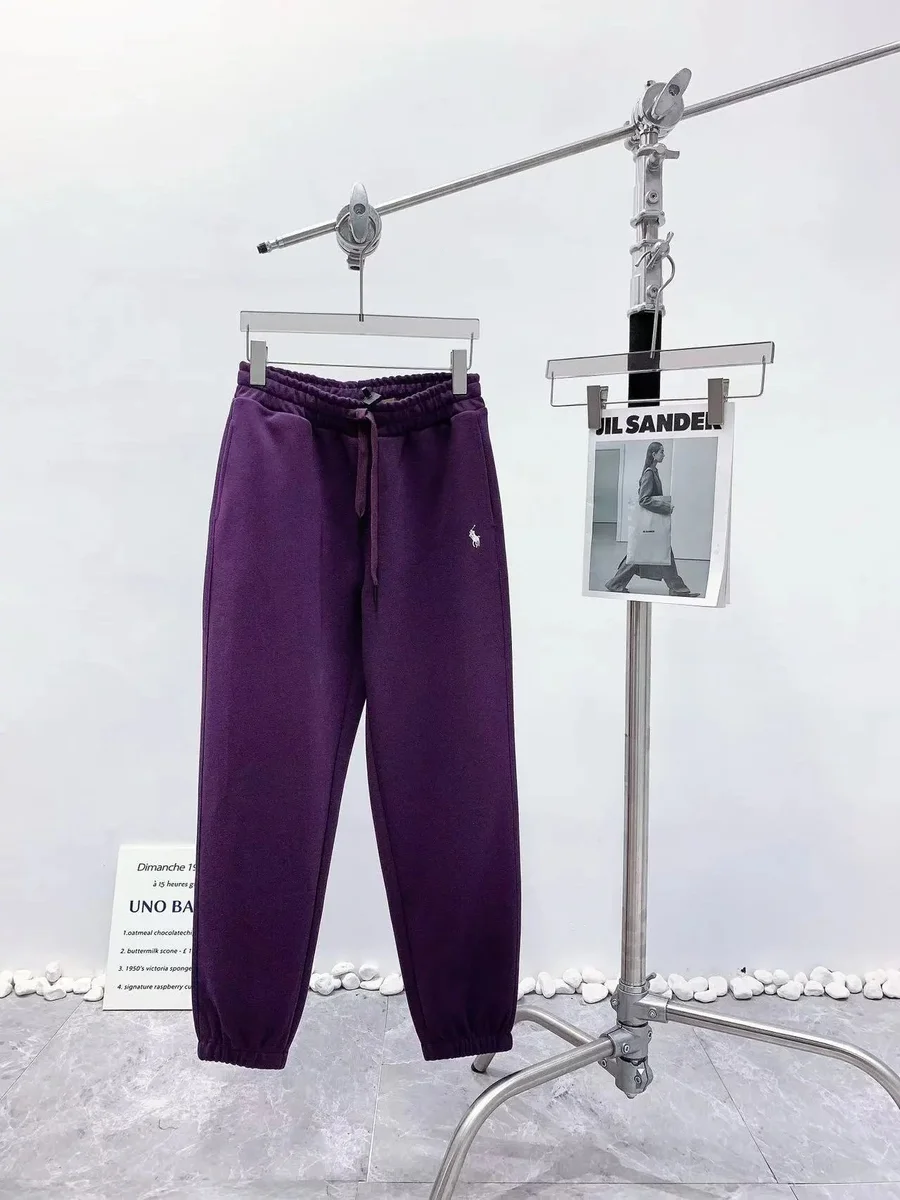 Polo Ralph Lauren Classic Logo Purple Sweatpants