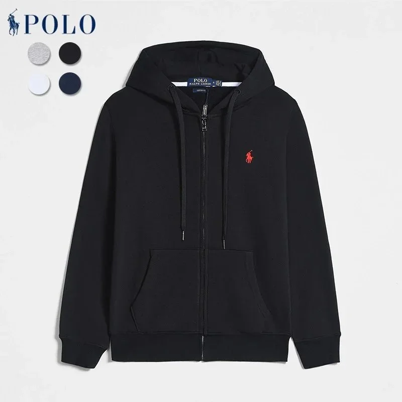 Polo Ralph Lauren Black Zip-Up Hoodie