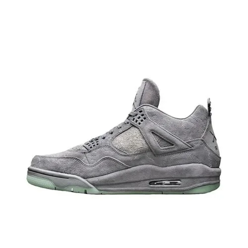 Nike Air Jordan 4 Grey Suede Sneakers