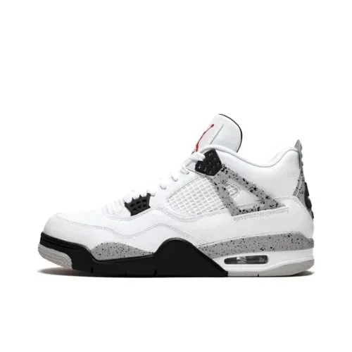 Nike Air Jordan 4 White Cement Sneakers