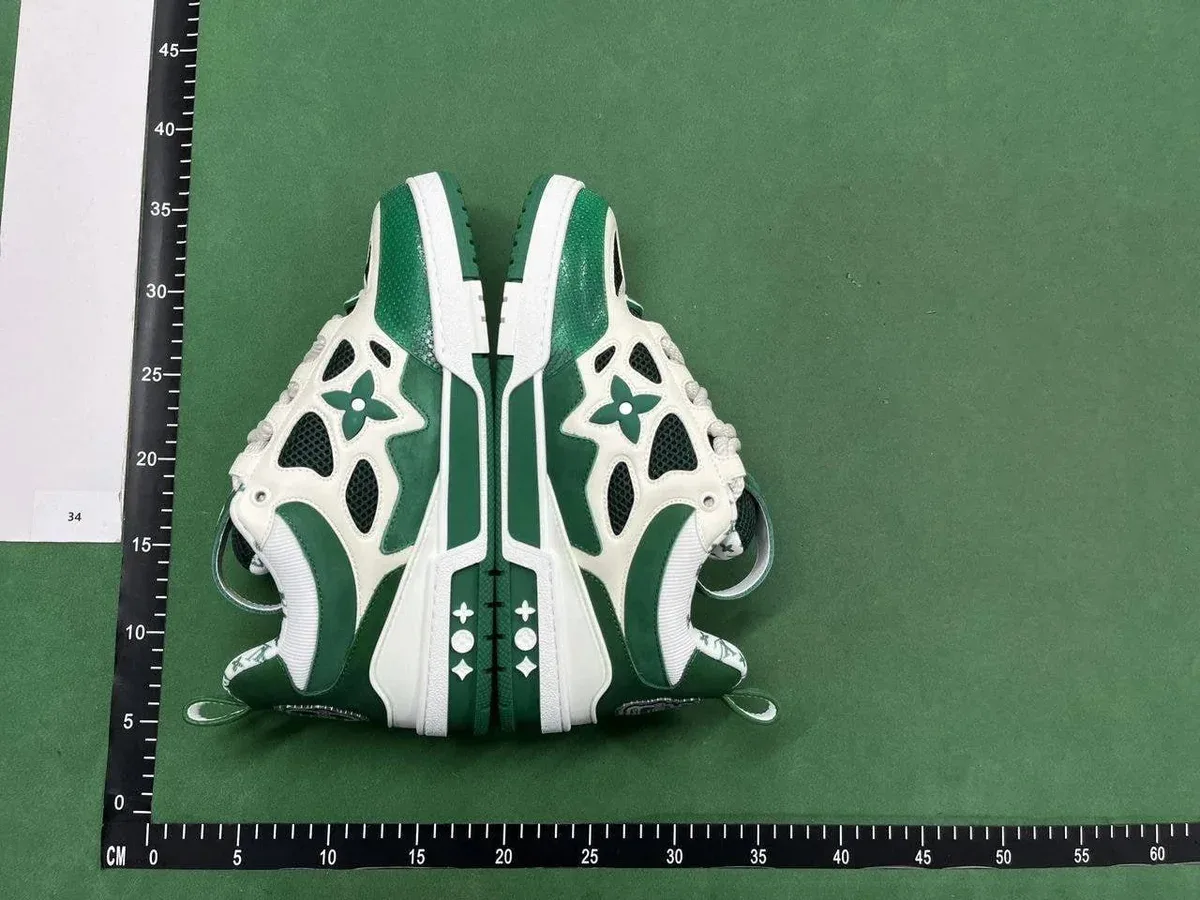 Louis Vuitton Tabi Green & White Sneakers