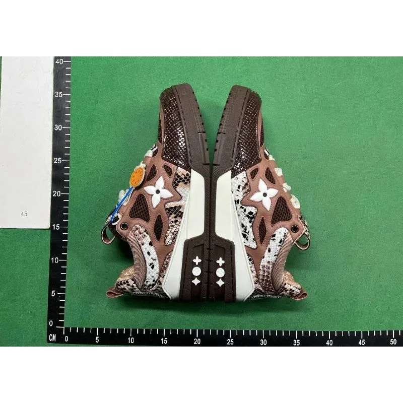 Louis Vuitton LV Trainer Snake Print Sneakers