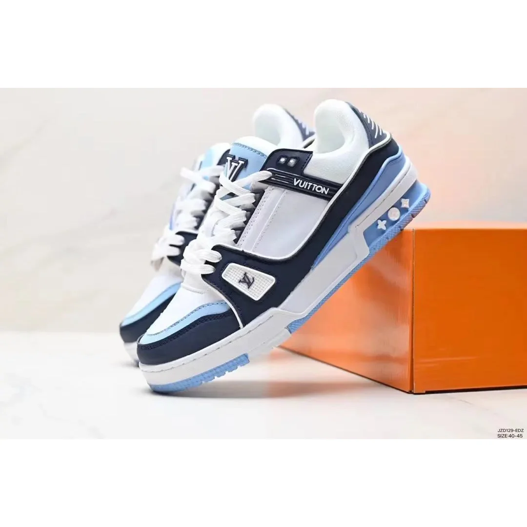 Louis Vuitton LV Trainer White/Blue Sneakers