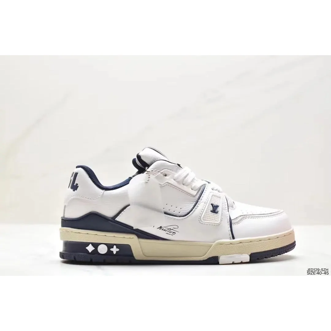 Louis Vuitton LV Trainer White/Navy Sneakers