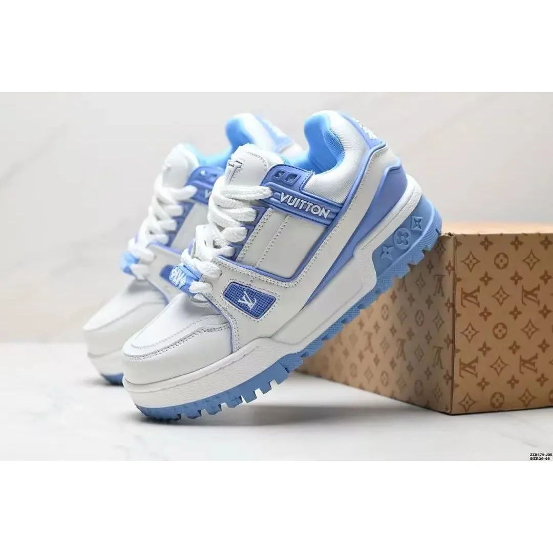 Louis Vuitton LV Trainer White/Blue Sneakers