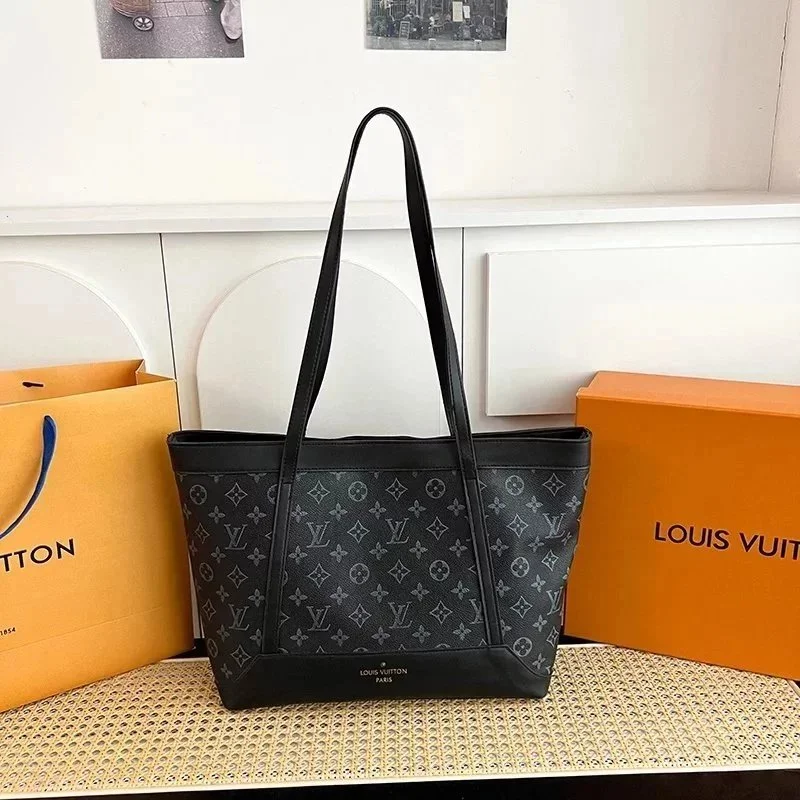 Louis Vuitton Neverfull Monogram Tote Bag Black