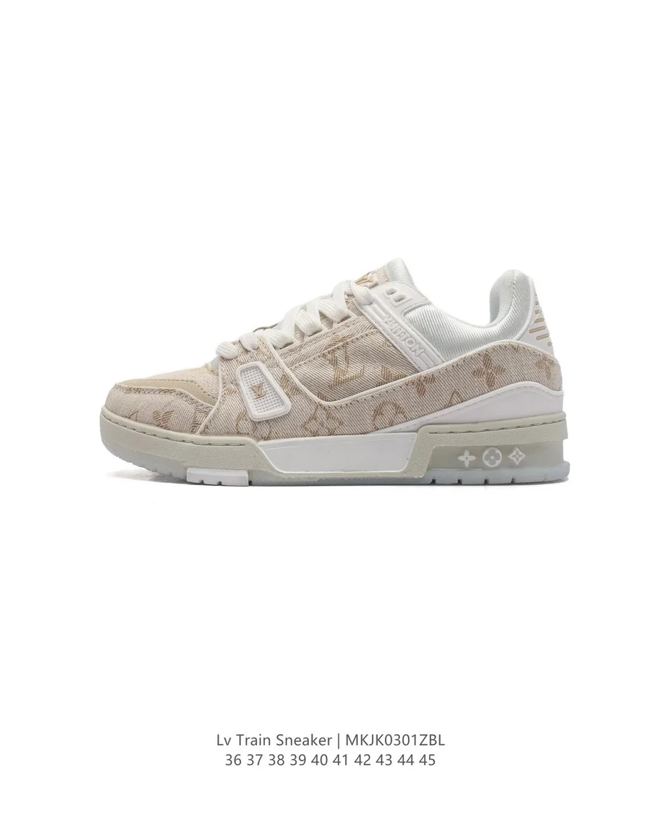 Louis Vuitton LV Trainer Lv Train Sneaker Beige/White