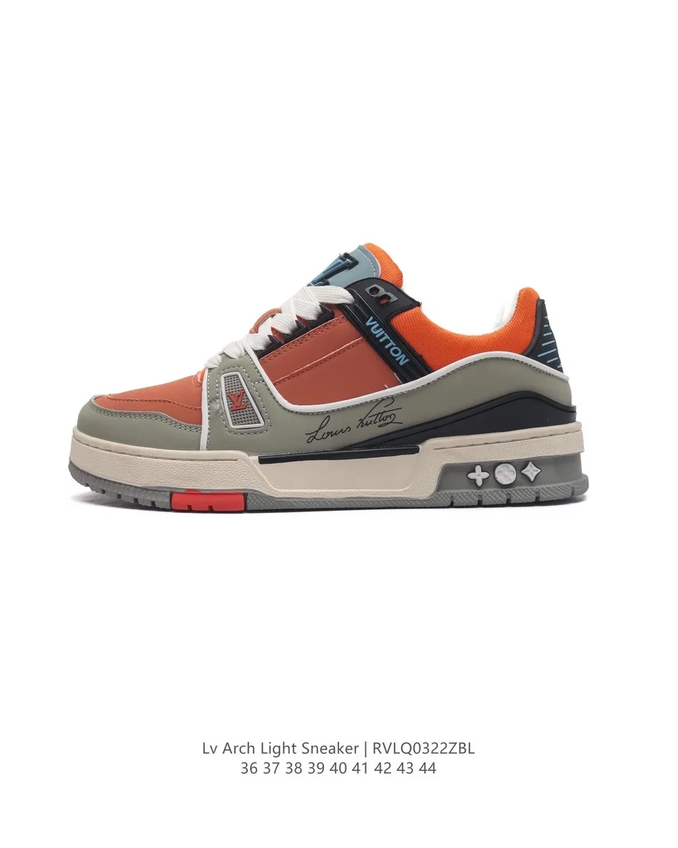 Louis Vuitton LV Trainer Lv Arch Light Sneaker Orange/Grey