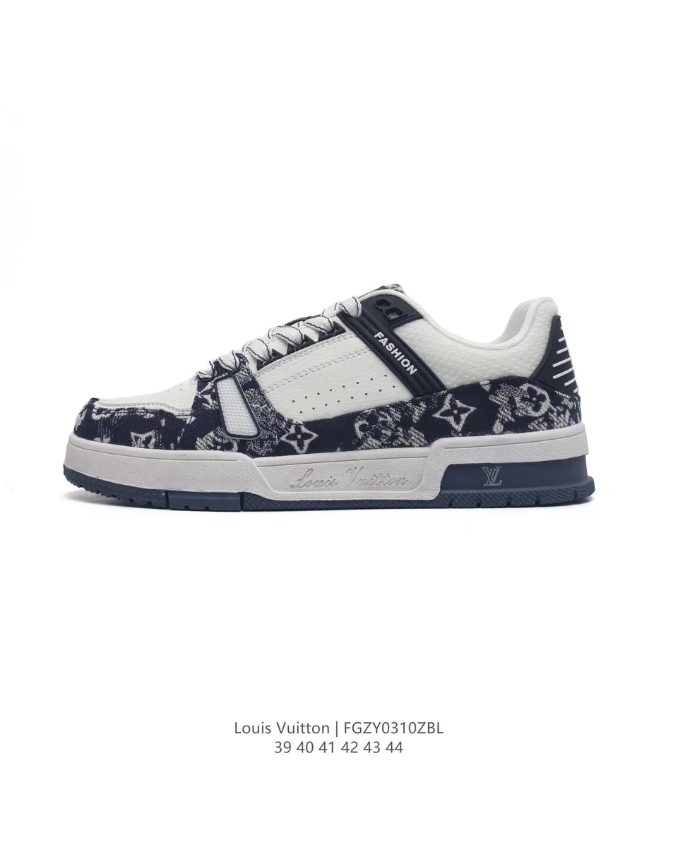 Louis Vuitton LV Trainer Monogram White/Blue Sneakers