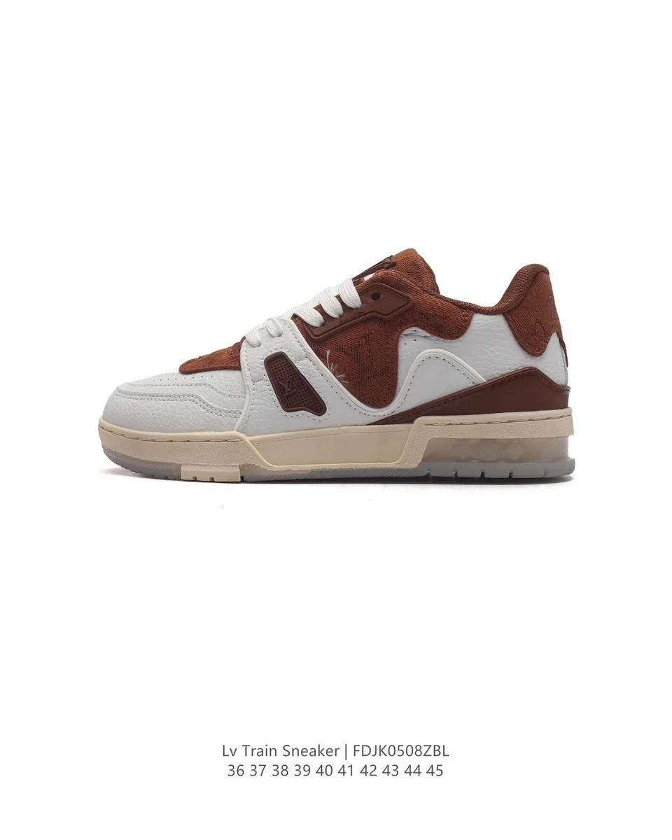 Louis Vuitton LV Trainer Lv Train Sneaker White/Brown