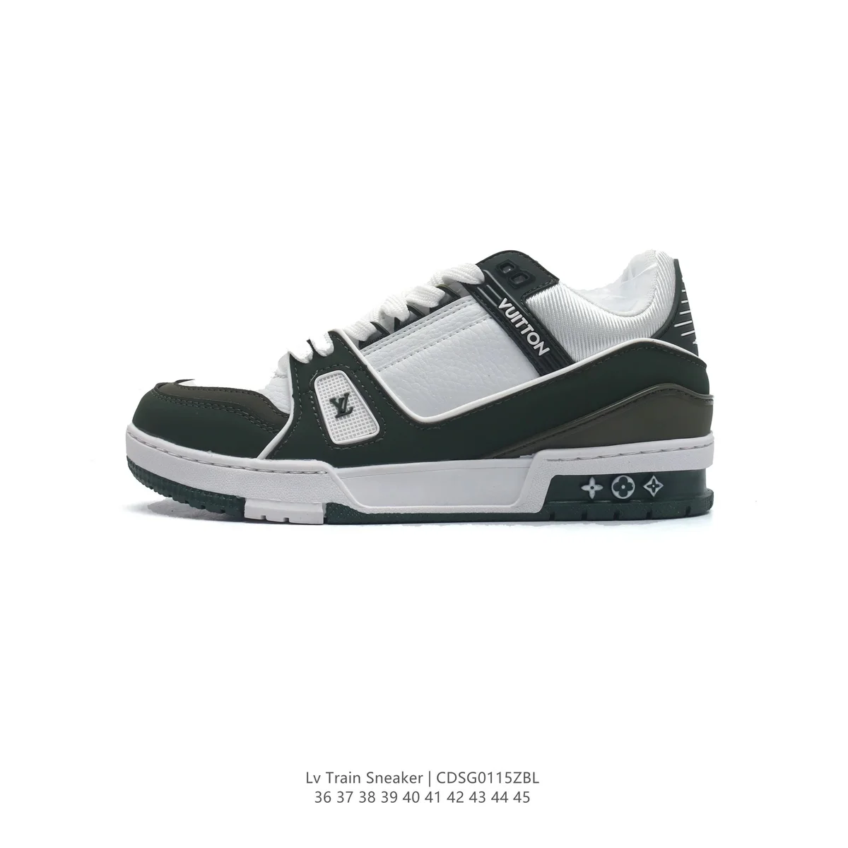 Louis Vuitton LV Trainer Lv Train Sneaker Olive/White