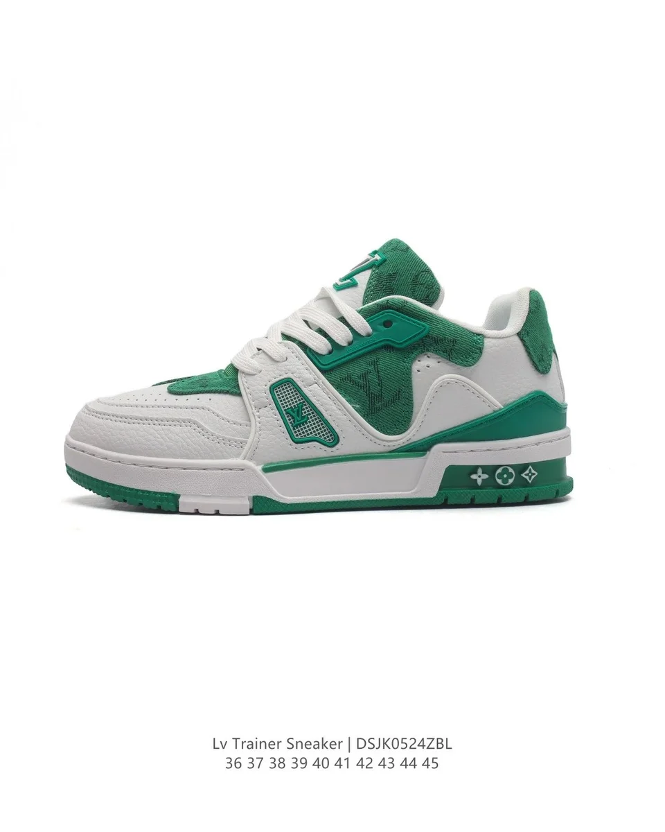 Louis Vuitton LV Trainer Sneaker White/Green