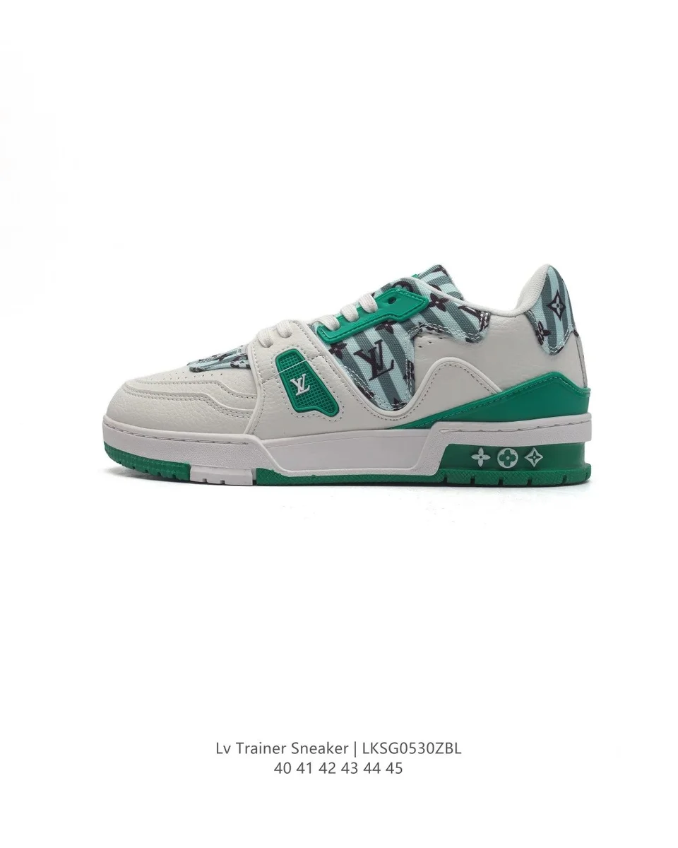 Louis Vuitton LV Trainer Sneaker White/Green