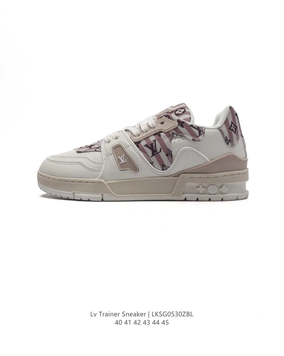 Louis Vuitton LV Trainer Sneaker White/Pink