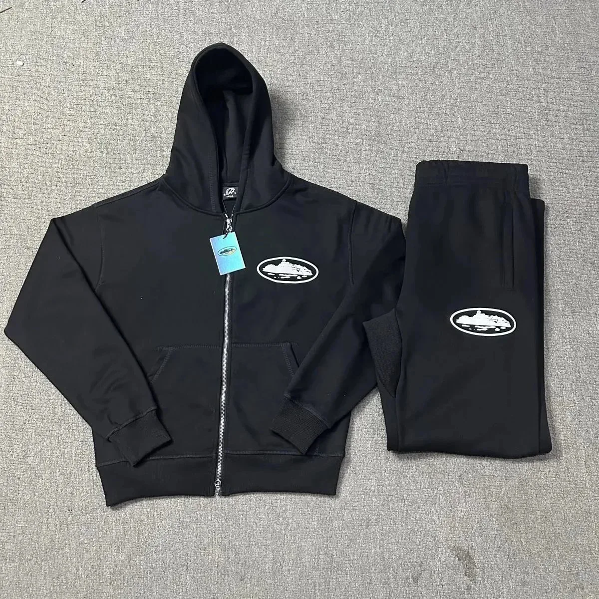 Black 'Ship' Tracksuit Set