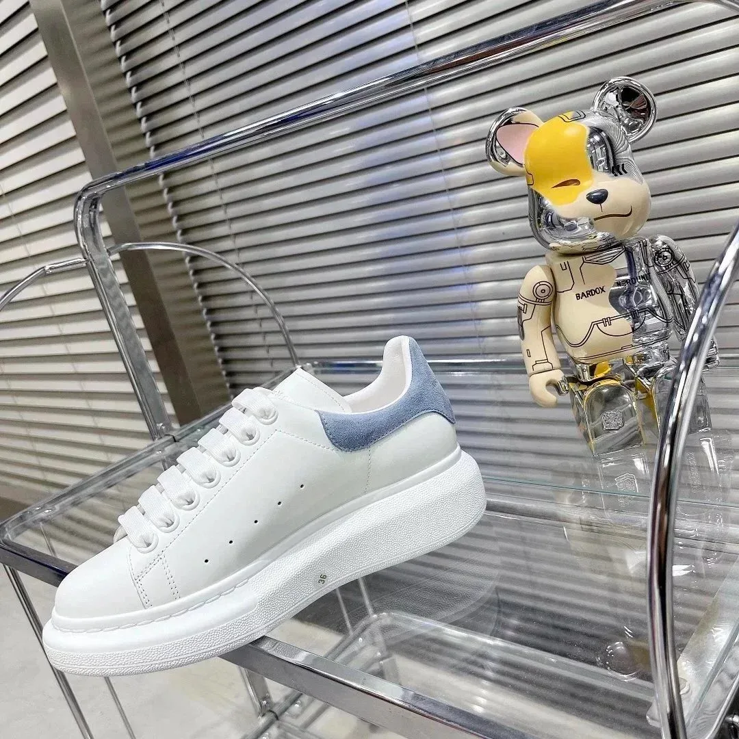 Alexander McQueen Oversized White/Blue Sneakers