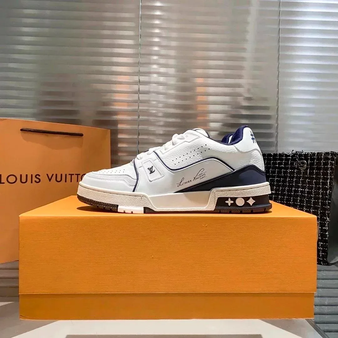 Louis Vuitton LV Trainer White/Navy Sneakers