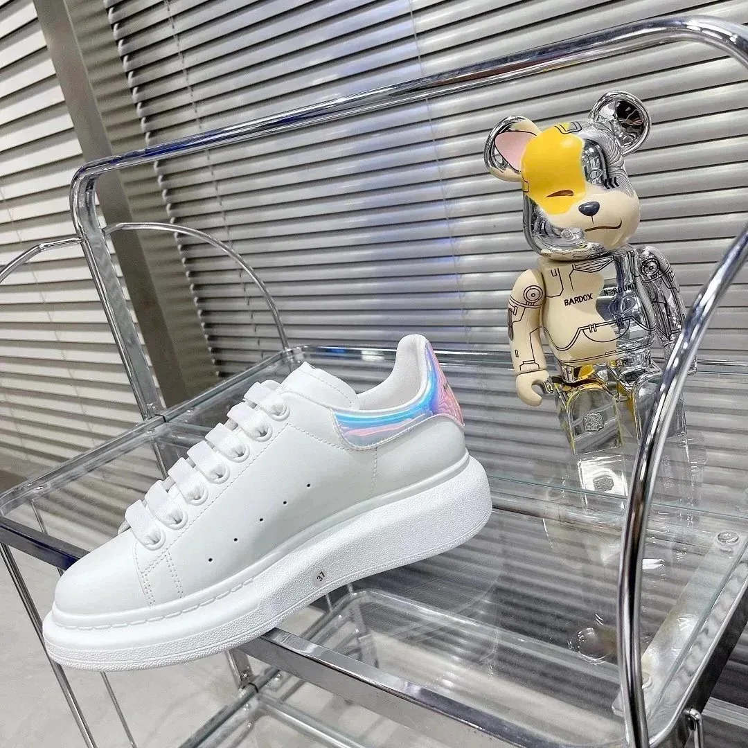 Alexander McQueen McQueen Oversized White Holographic Sneakers