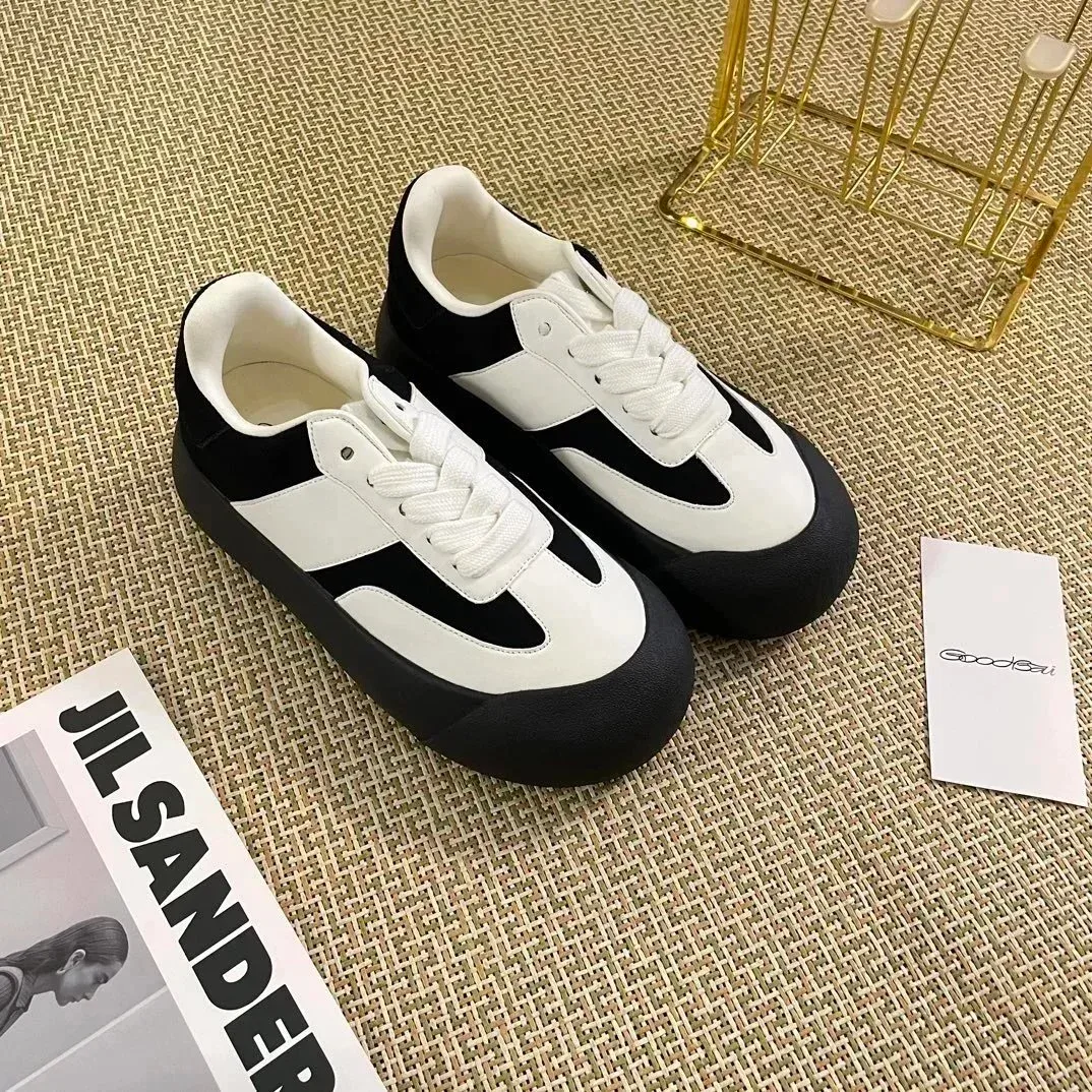 Jil Sander Black & White Classic Sneakers