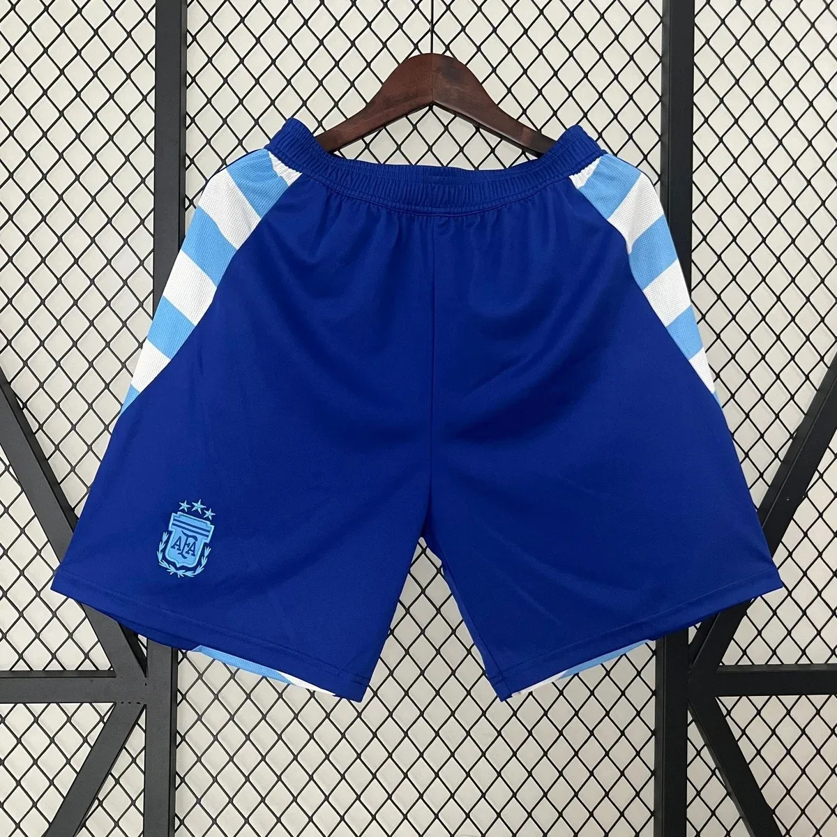 Argentina Football Shorts Blue White Sporty