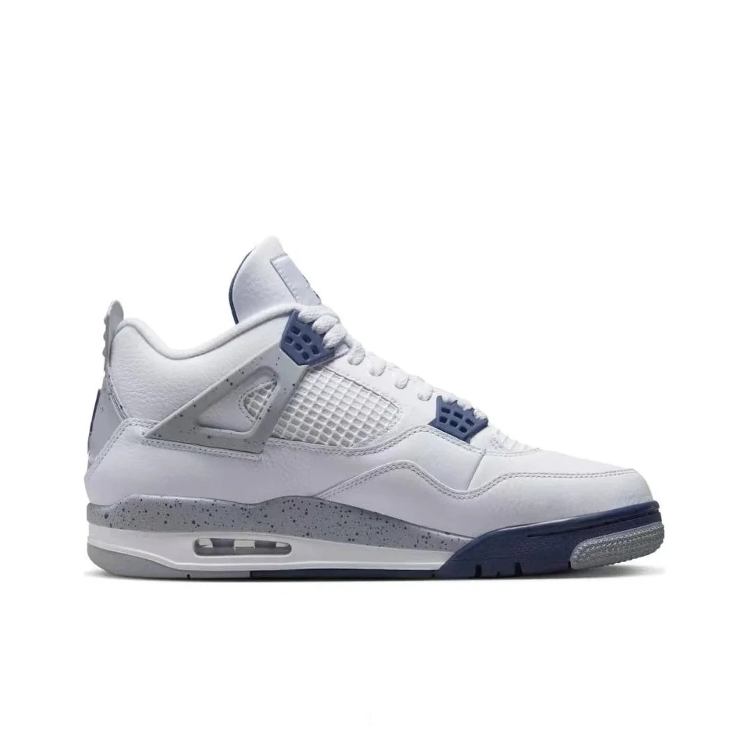 Nike Air Jordan 4 White Cement Sneakers