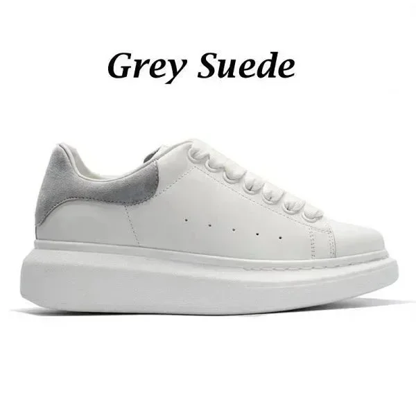 Alexander McQueen McQueen Oversized Grey Suede Sneakers