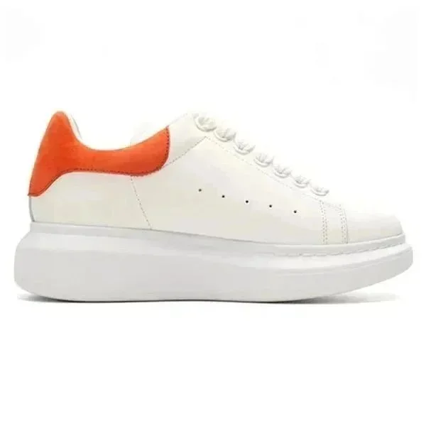 Alexander McQueen Oversized White Orange Sneakers
