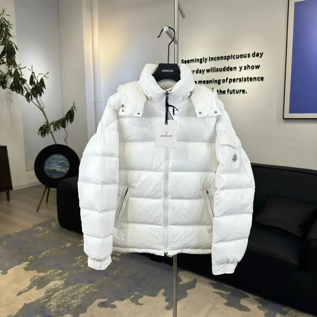 Moncler White Moncler Blakey Parka
