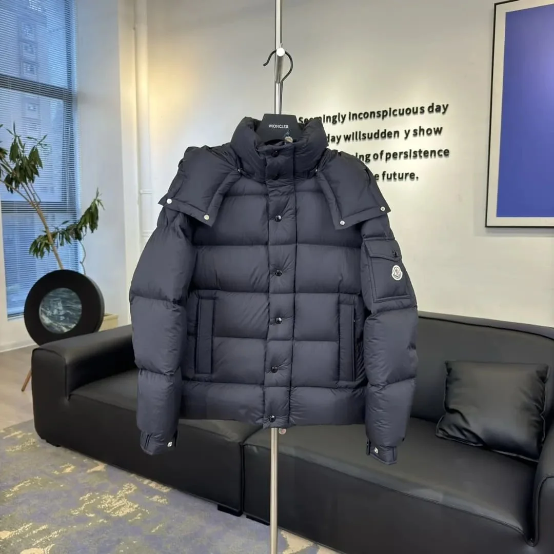 Moncler Navy Puffer Jacket