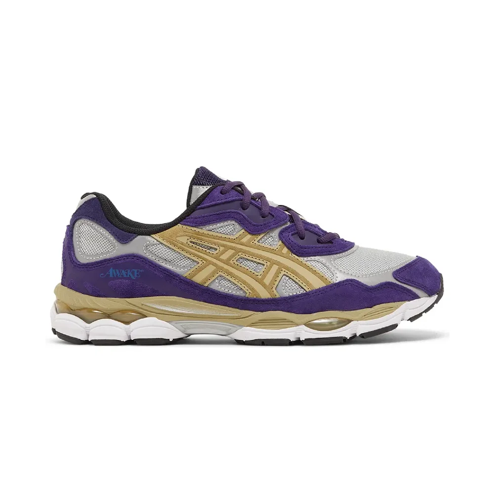ASICS AWAKE x Gel-Nimbus 9 Purple Gold Sneakers