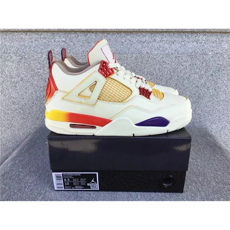 Jordan Air Jordan 4 Retro 'Sail/University Red' Sneakers