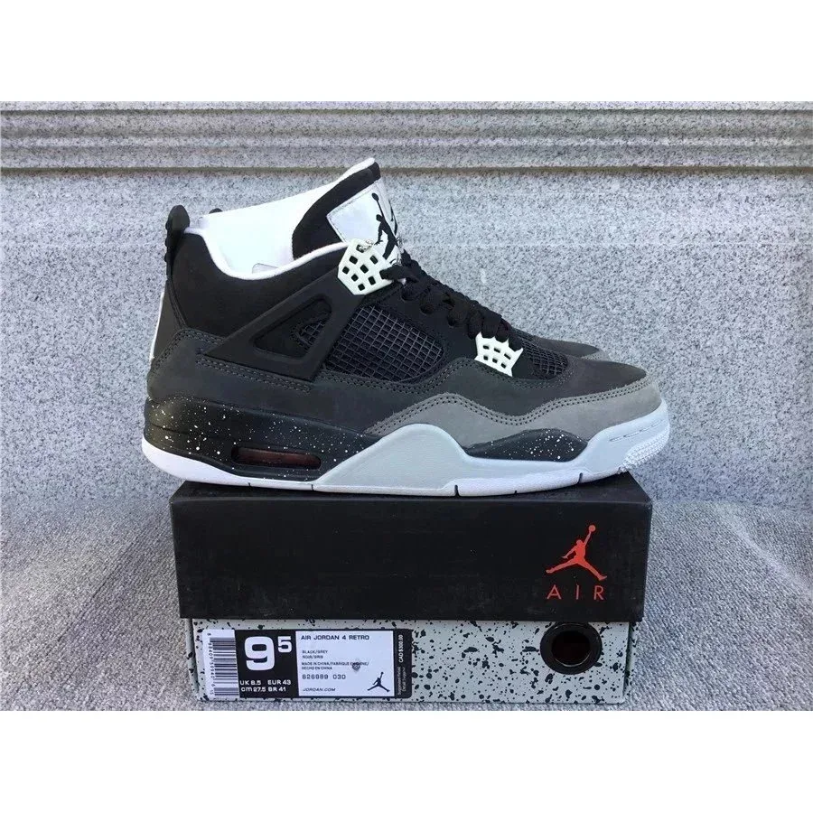 Nike Air Jordan 4 Retro Black Cement Sneakers