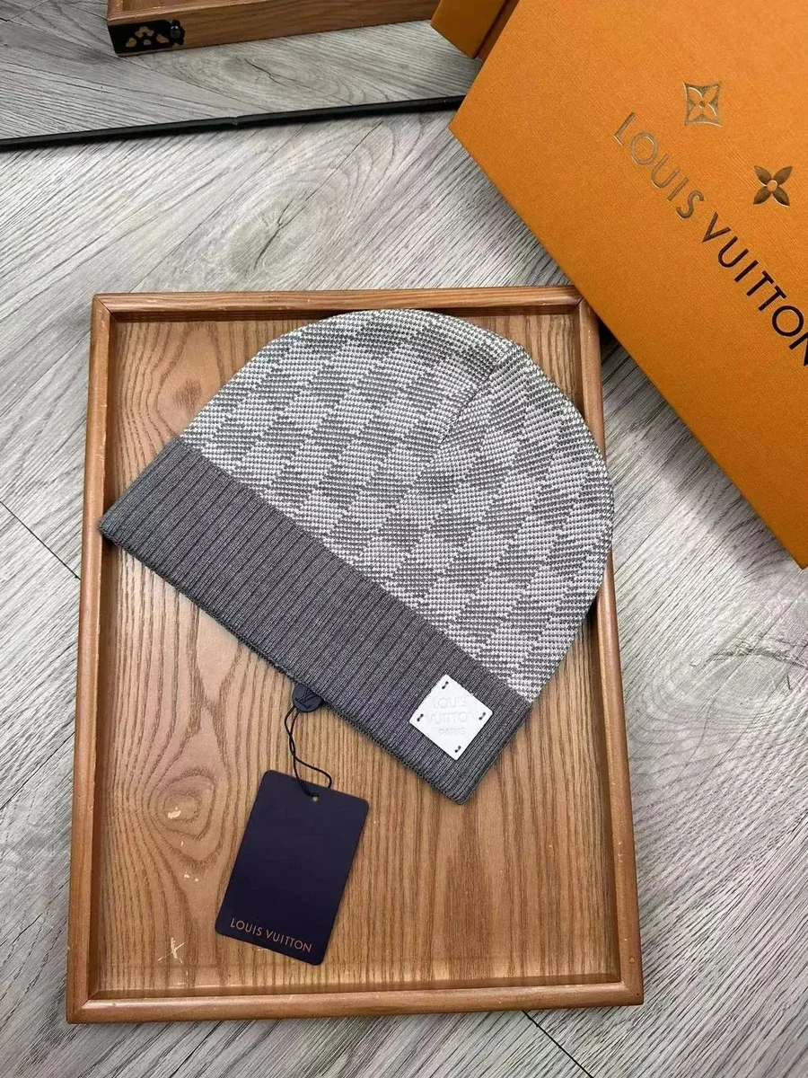 Louis Vuitton Damier Grey Beanie Hat