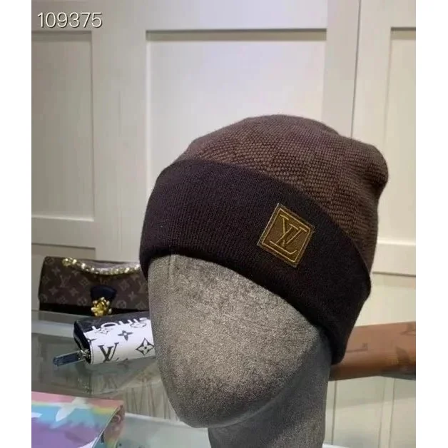 Louis Vuitton LV Monogram Beanie Brown