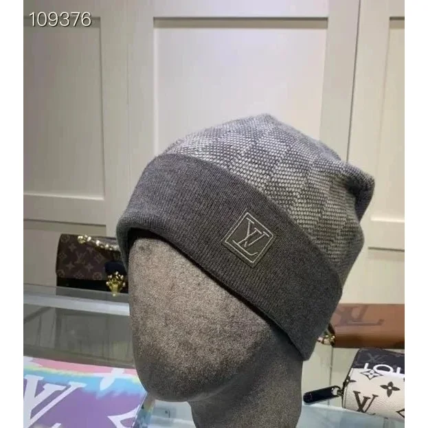 Louis Vuitton Tabi Grey Check Beanie