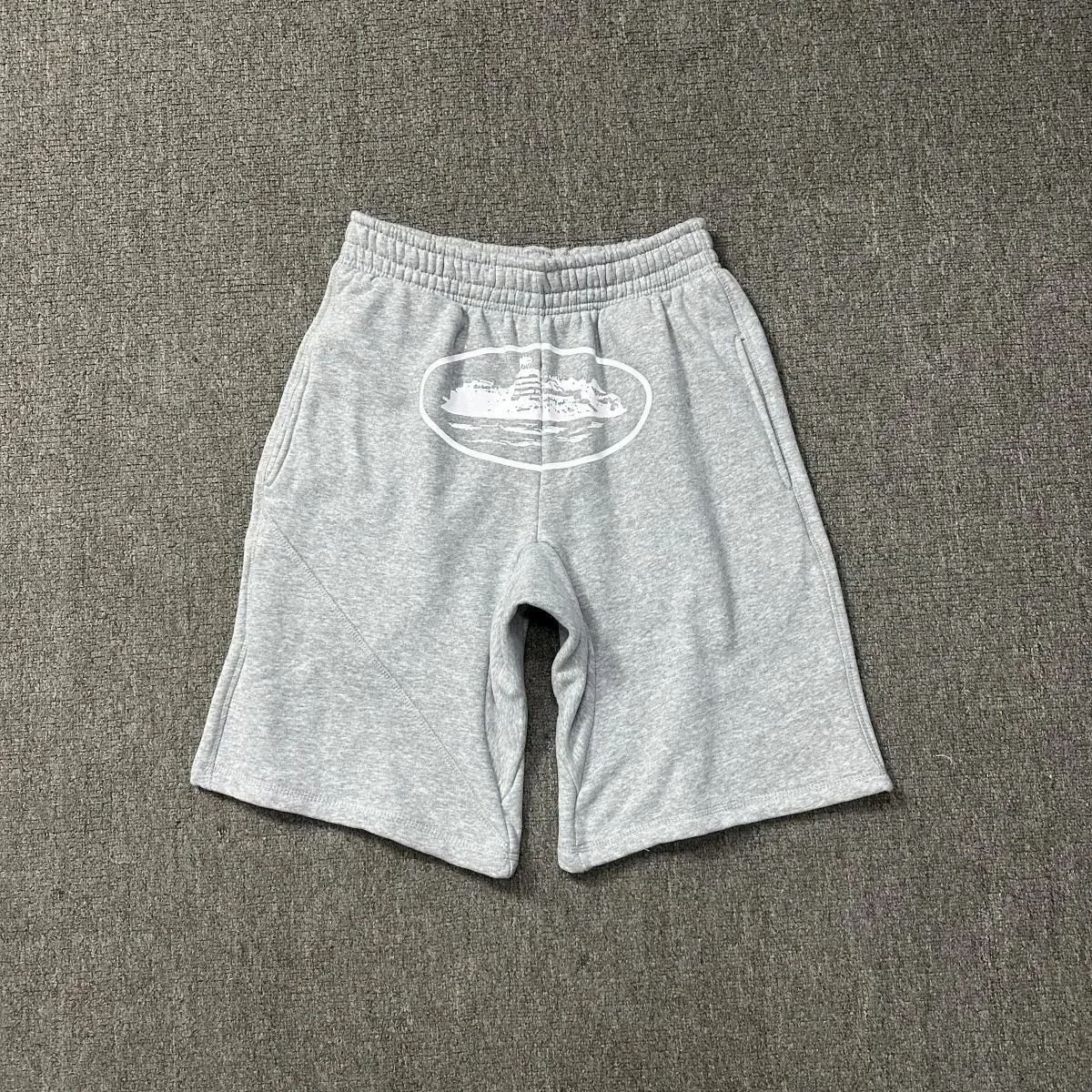 Gray Island Graphic Sweat Shorts