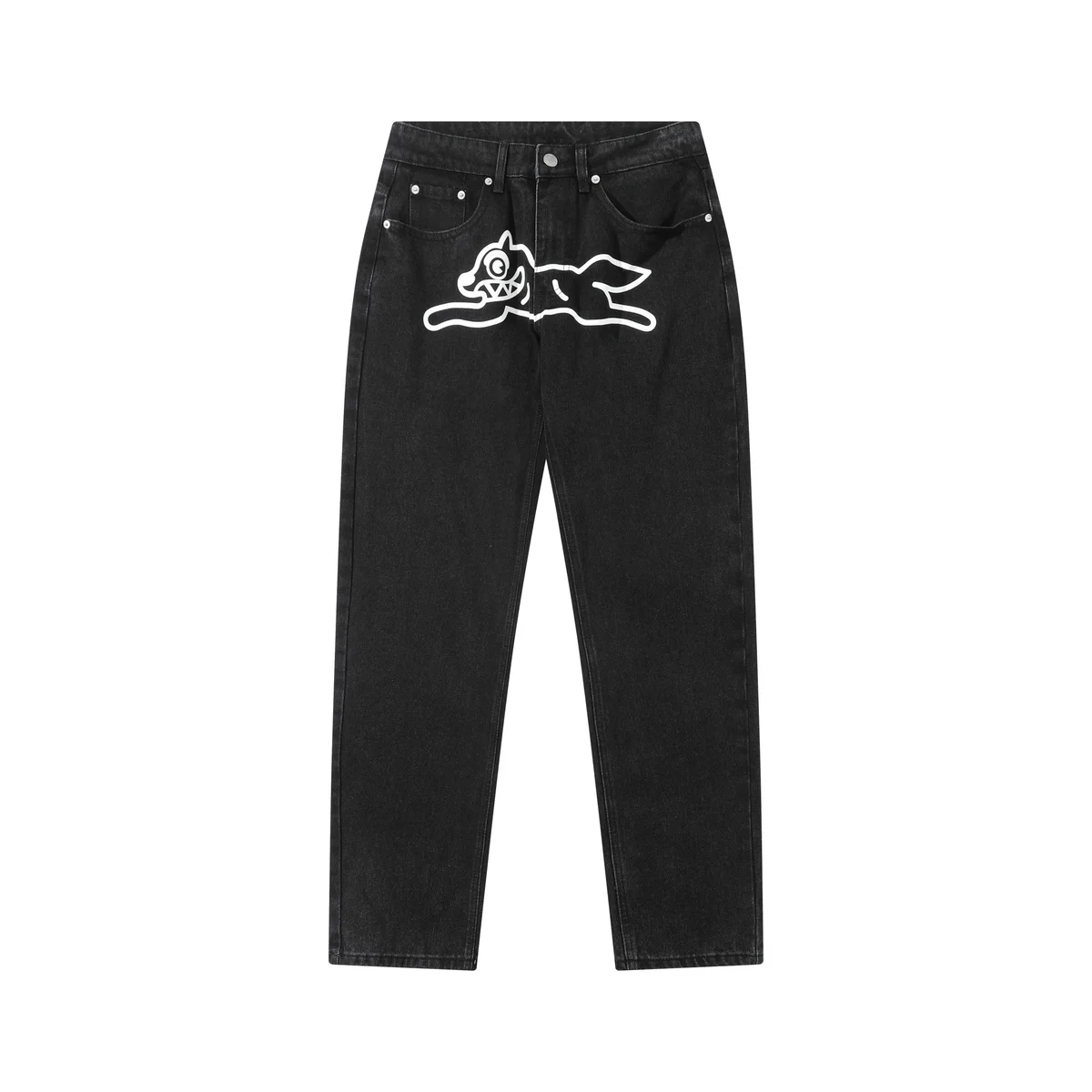 Black 'Lying Dog' Jeans